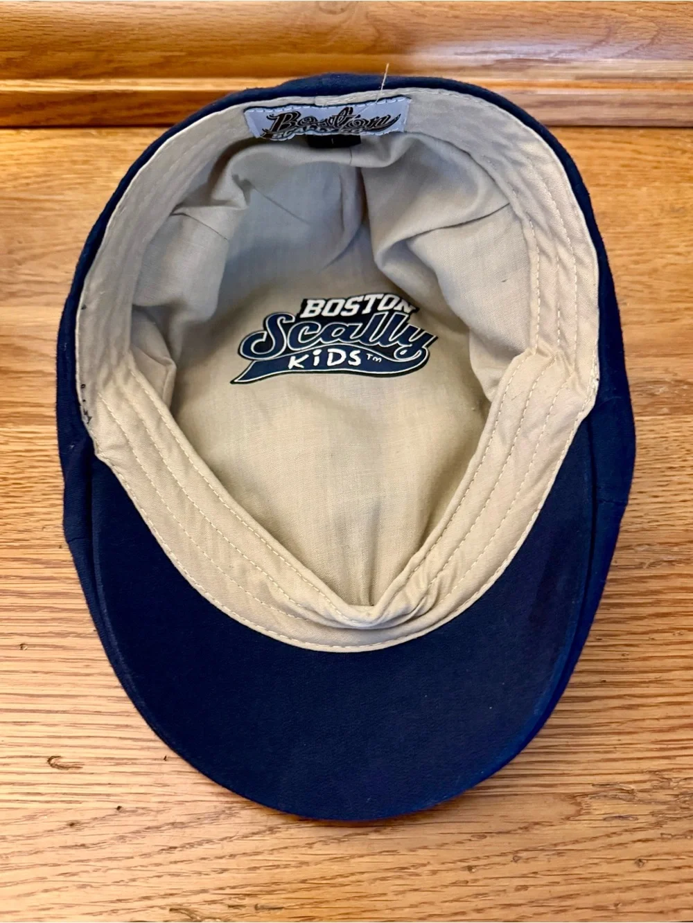 Boston Scally Kids Navy Blue Cotton Cap – size Large 53 cm